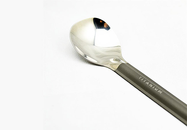 TOAKS - Titanium Long Handle Spoon with Polished Bowl