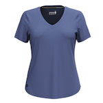 Smartwool - T-shirt Femme Active Ultralite V-Neck (Nightfall Blue)