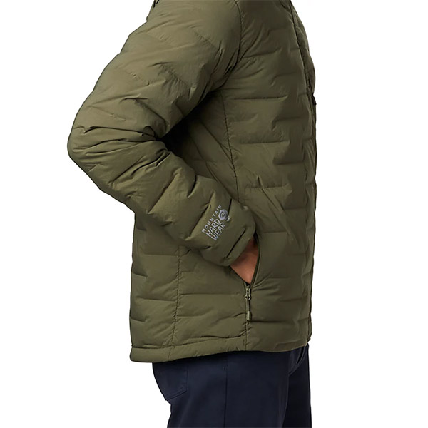 Mountain Hardwear - Doudoune Homme Super DS StretchDown Hooded Jacket Dark Army
