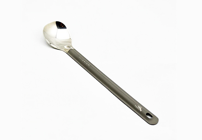 TOAKS - Titanium Long Handle Spoon with Polished Bowl